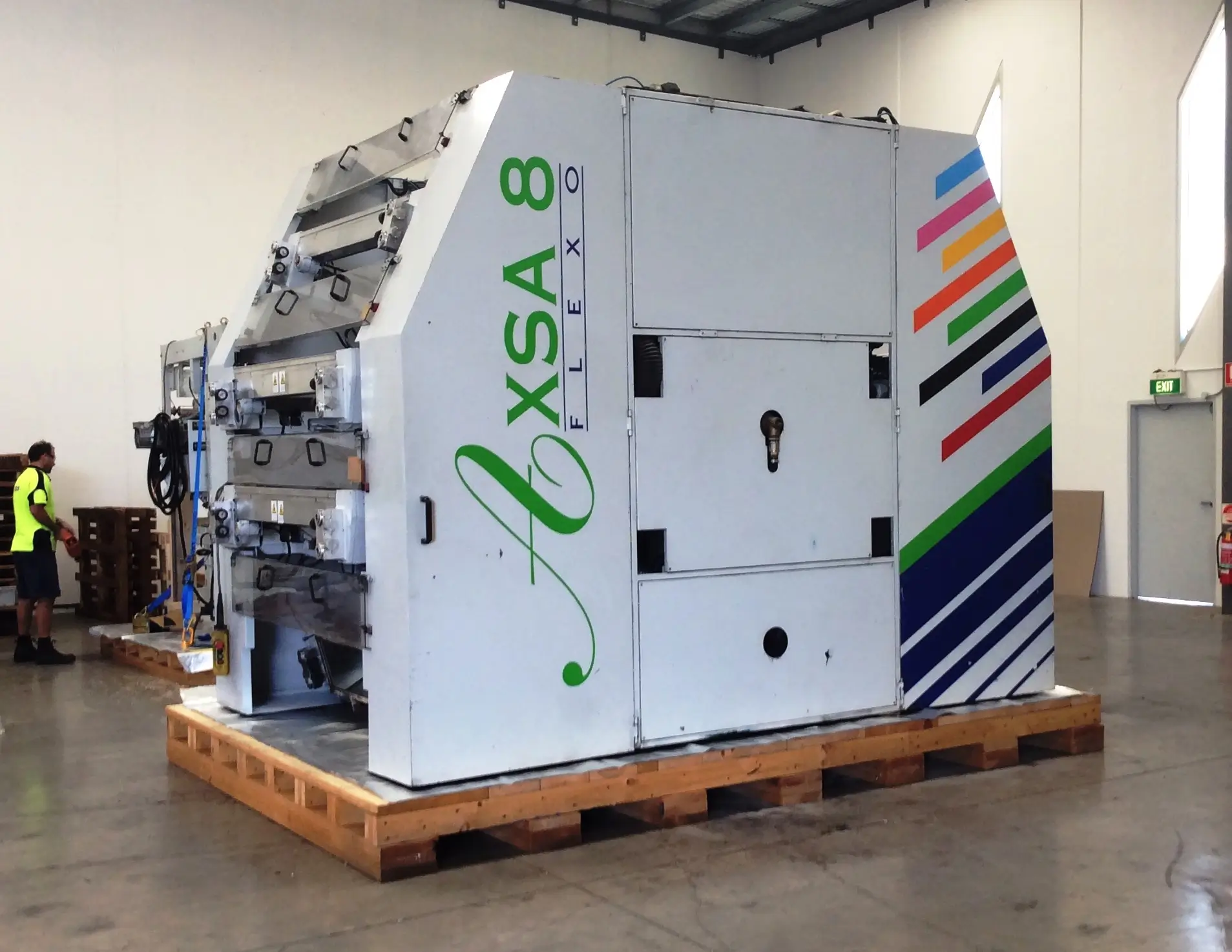 CMTP team members contract packing pharmaceutical and healthcare equipment into custom timber packaging