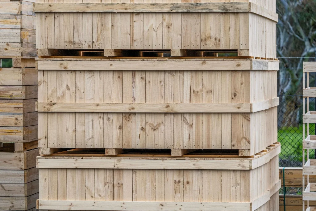Custom designed wooden crates built at CMTP Clontarf, bayside Brisbane