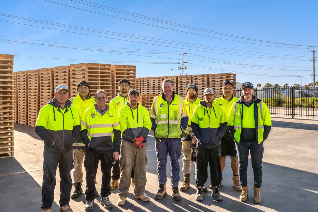 The CMTP Mildura team standing together on site in Mildura